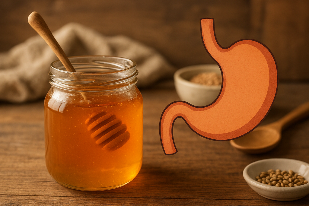Image de couverture pour l’article "Soulager la brûlure d’estomac : le miel, un allié naturel au quotidien"