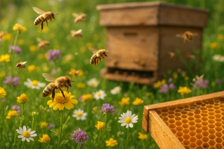 Image de couverture pour l’article "Découvrir le rôle fascinant de miel les abeilles dans notre écosystème"