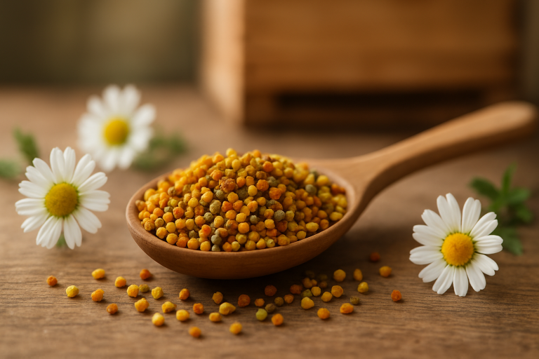 Image de couverture pour l’article "Les bienfaits du pollen des abeilles pour votre santé et votre énergie"