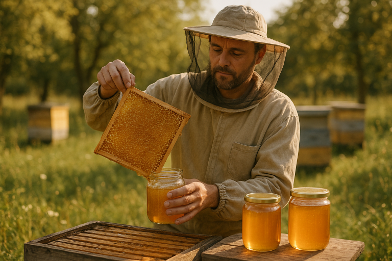 Image de couverture pour l’article "Choisir la vente miel direct apiculteur pour un miel pur et local"