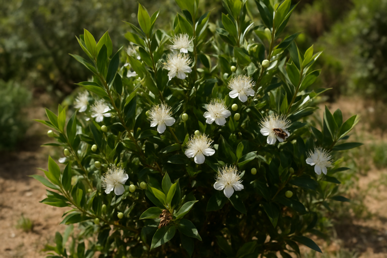 Image de couverture pour l’article "Culture, soins et bienfaits de la myrte pour un jardin parfumé"