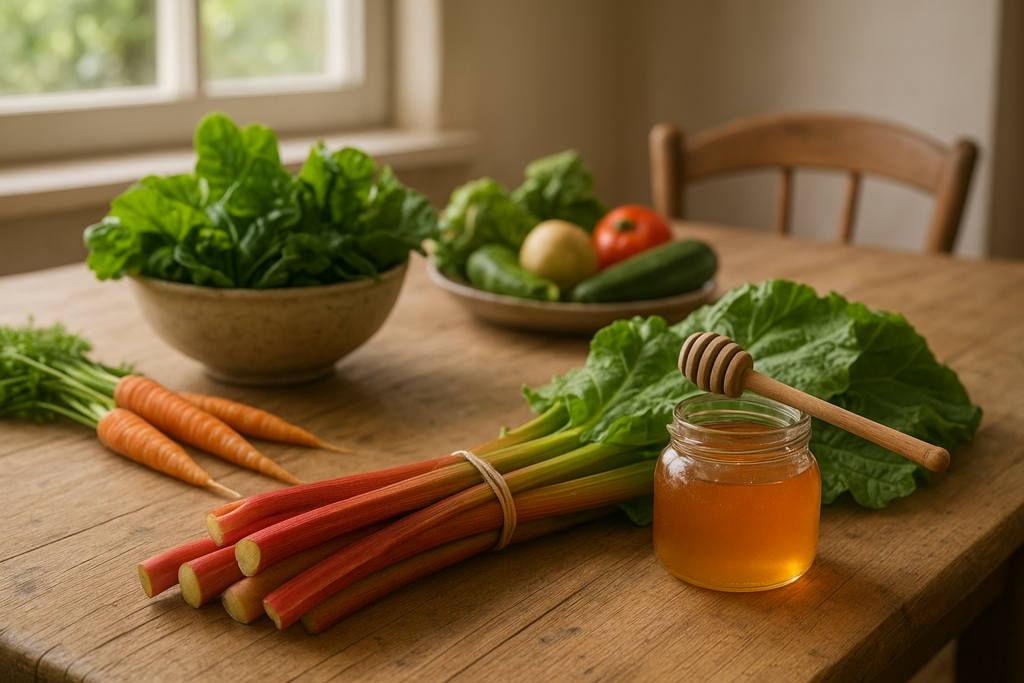 Image de couverture pour l’article "Comment intégrer la rhubarbe dans vos recettes du printemps"