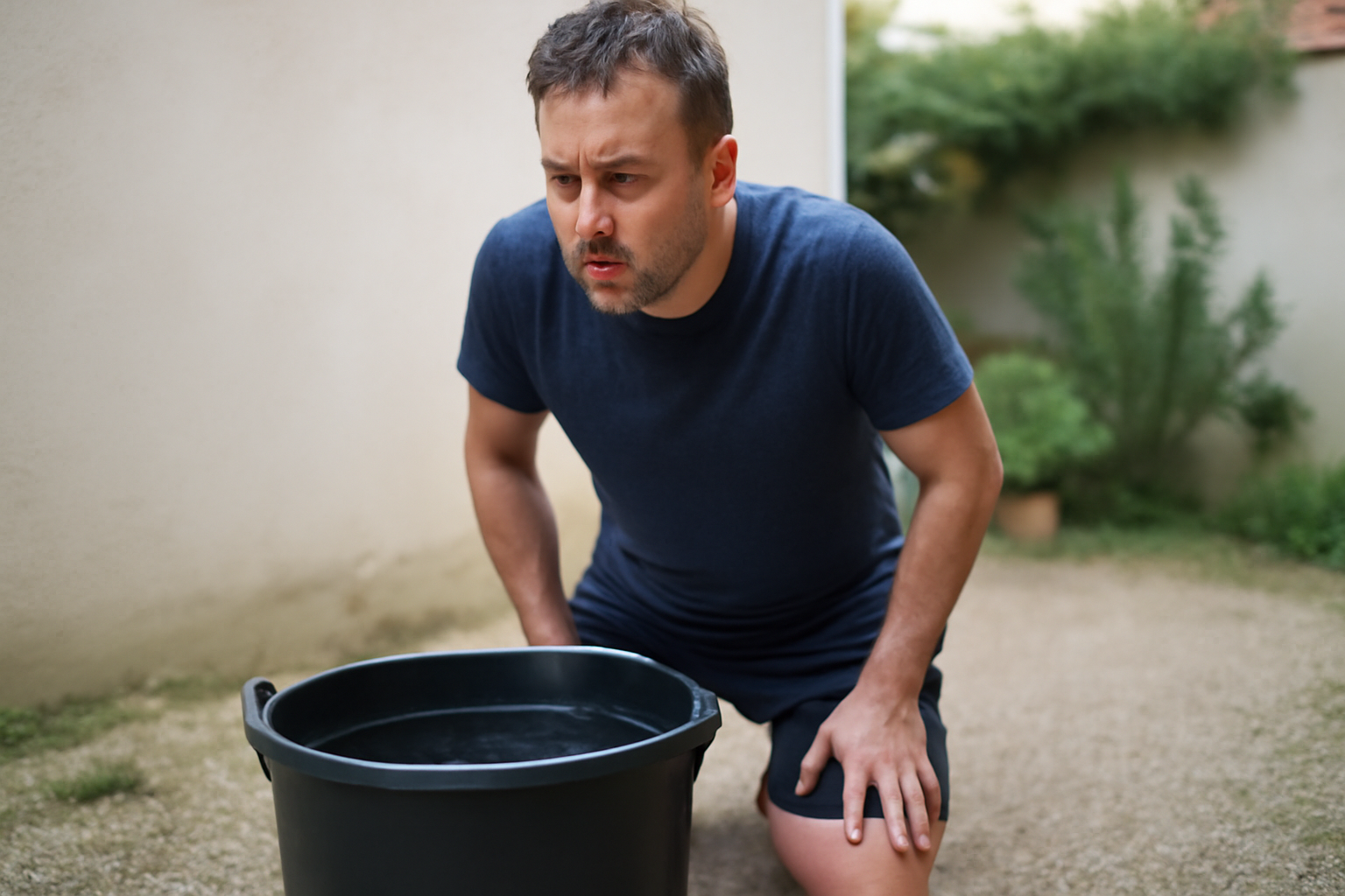 wim hof method respiration et douche froide en extérieur