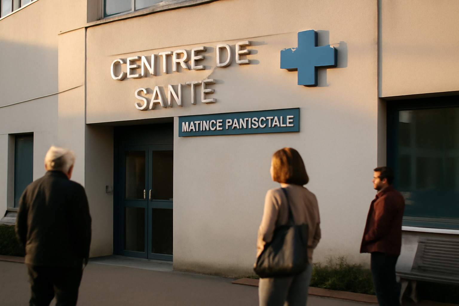 Façade d’une clinique à Écully, près de la clinique du val d'ouest vendôme, entrée et signalétique médicale